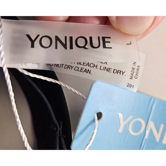 Yonique Womens Large Blue Tankini Swimsuit With Adjustable Straps & Boyshorts - Picture 12 of 13